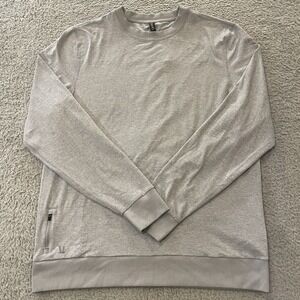 Vuori Ponto Performance Sweatshirt Mens XL Gray DreamKnit Crew Neck V224